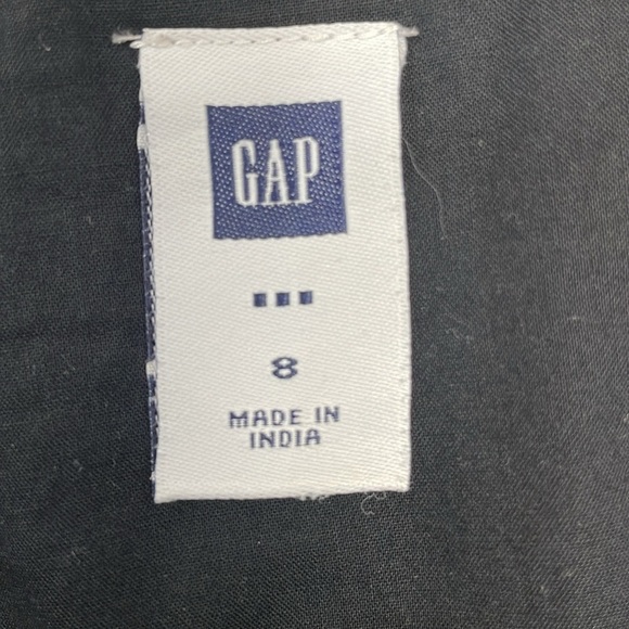 Gap Cotton Spaghetti Strap Fit and Flare Ruffled Hem Dress 8 - Picture 13 of 16